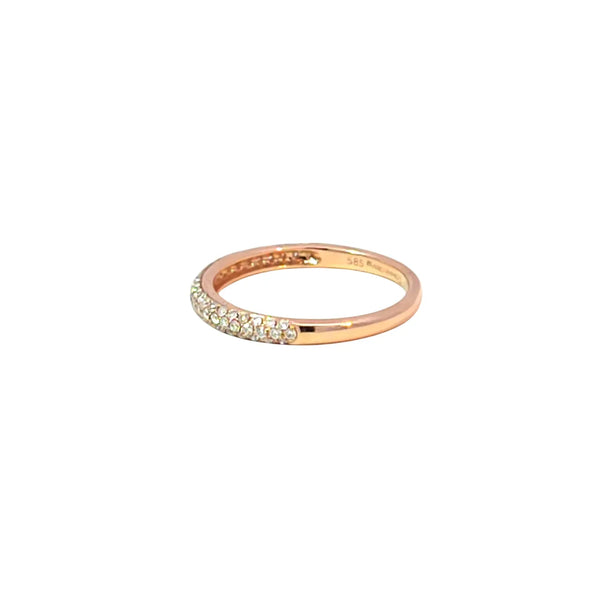 Churumbela en 14k en Oro Rosa con 0.33 CT en Diamantes