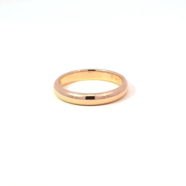 Argolla de Matrimonio en Oro Rosa de 14K