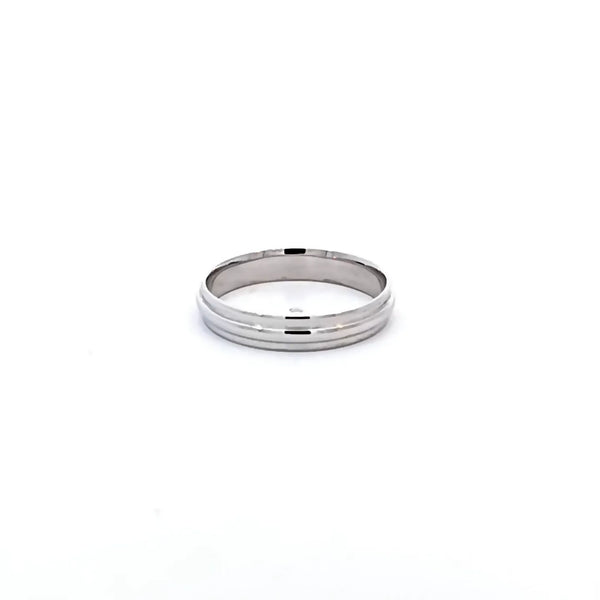 Argolla de Matrimonio en Oro Blanco de 14K