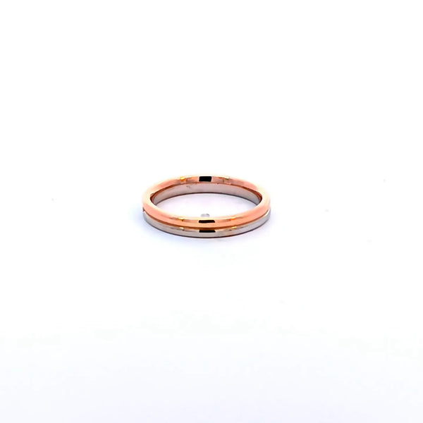 Argolla de Matrimonio Bicolor de 14K