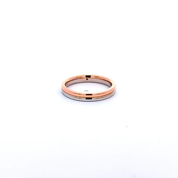 Argolla de Matrimonio Bicolor de 14K