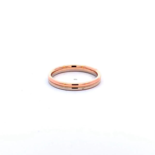 Argolla de Matrimonio Bicolor de 14K