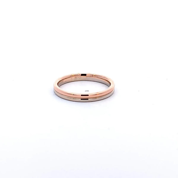 Argolla de Matrimonio Bicolor de 14K