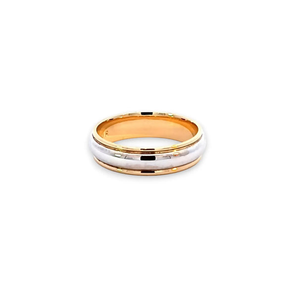 Argolla de Matrimonio Bicolor de 14K