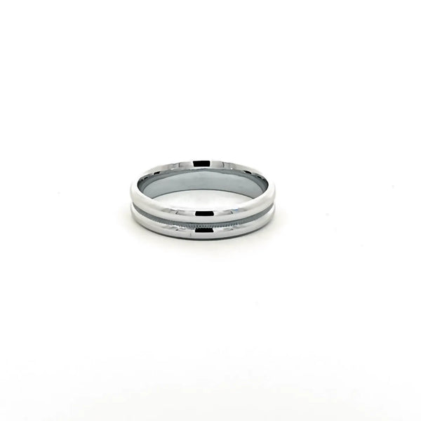 Argolla de Matrimonio en Oro Blanco de 14K