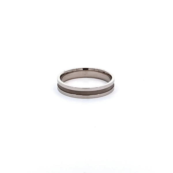 Argolla de Matrimonio en Oro Blanco de 14K