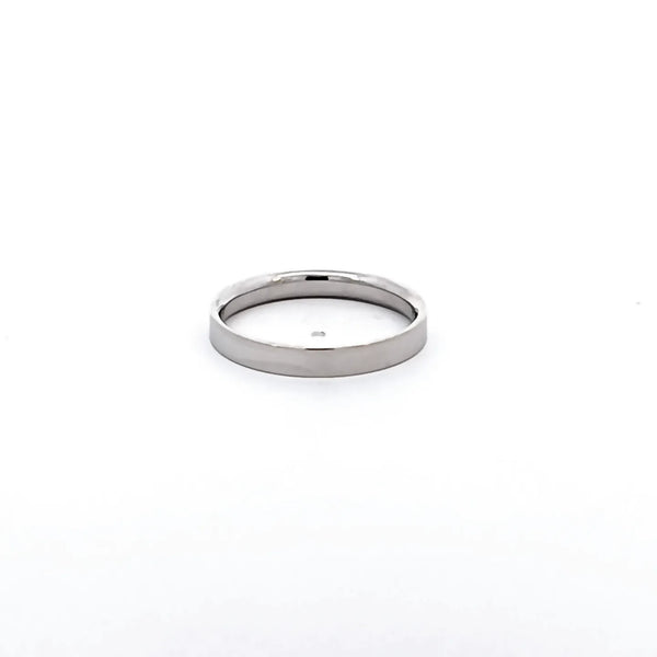 Argolla de Matrimonio en Oro Blanco de 14K