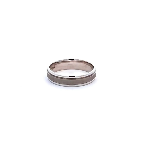 Argolla de Matrimonio en Oro Blanco de 14K
