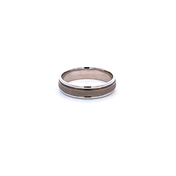 Argolla de Matrimonio en Oro Blanco de 14K