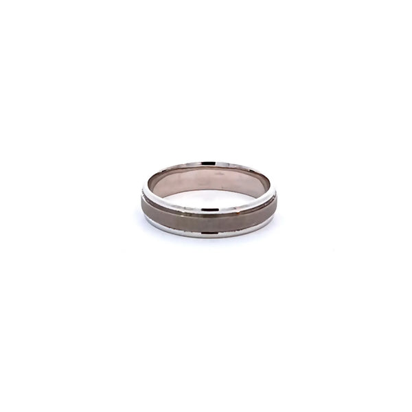 Argolla de Matrimonio en Oro Blanco de 14K