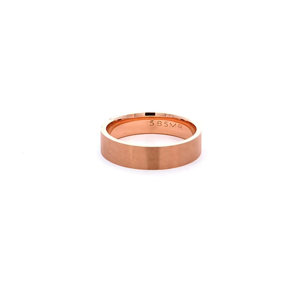 Argolla de Matrimonio en Oro Rosa de 14K