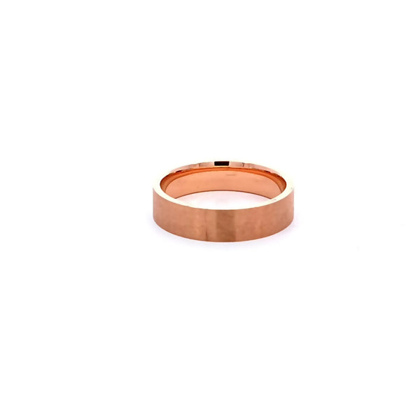 Argolla de Matrimonio en Oro Rosa de 14K