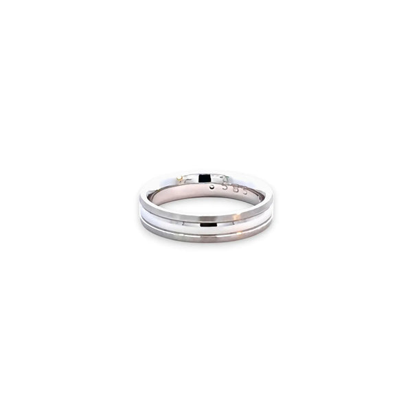 Argolla de Matrimonio en Oro Blanco de 14K