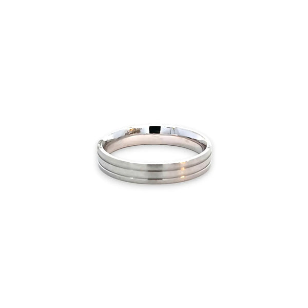 Argolla de Matrimonio en Oro Blanco de 14K