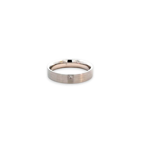 Argolla de Matrimonio en Oro Blanco de 14K