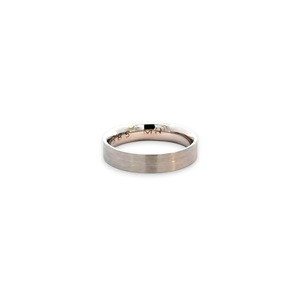 Argolla de Matrimonio en Oro Blanco de 14K