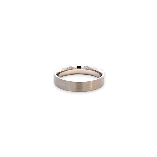 Argolla de Matrimonio en Oro Blanco de 14K