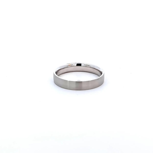 Argolla de Matrimonio en Oro Blanco de 14K