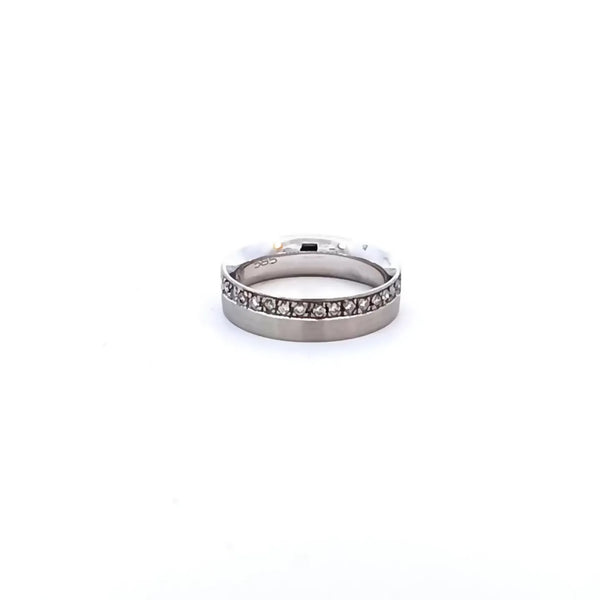 Argolla de Matrimonio en Oro Blanco de 14K