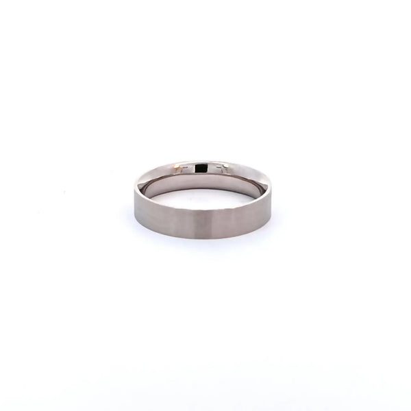 Argolla de Matrimonio en Oro Blanco de 14K