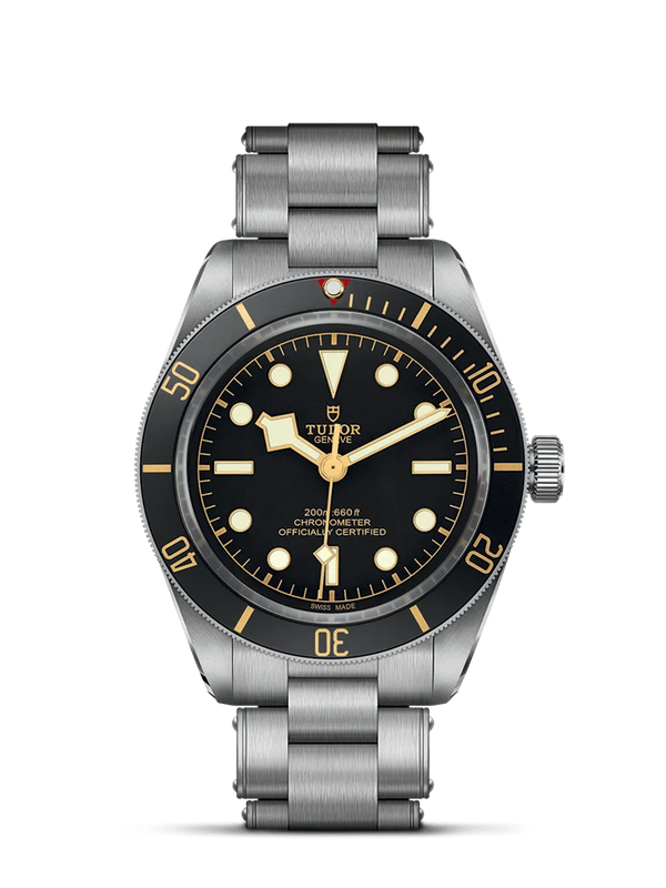 Reloj Tudor Black Bay en acero de 39MM movimiento automático, esfera negra con brazalete de acero