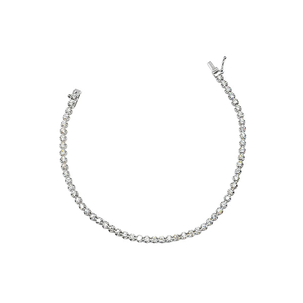 Brazalete Tennis en 14K en Oro Blanco con 2.00CT en Diamantes