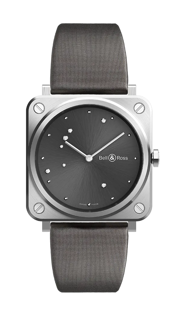 Reloj Bell & Ross BRS Diamond Eagle con Caja de Acero Inoxidable y Esfera Azul con Aplicaciones de Diamante