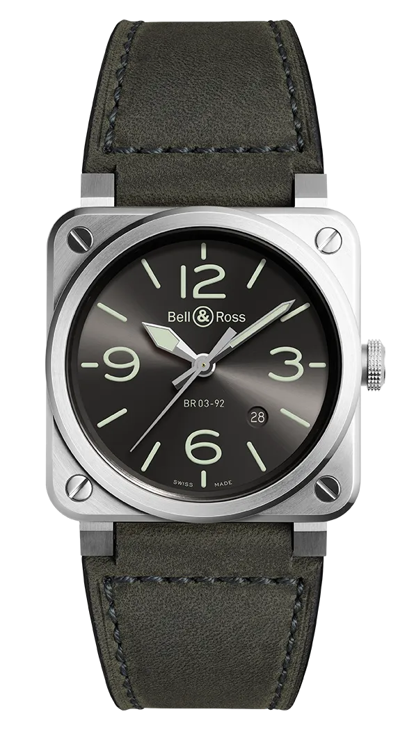 Reloj Bell & Ross BR 03-92 Automático en Caja de Acero Inoxidable con Esfera Gris