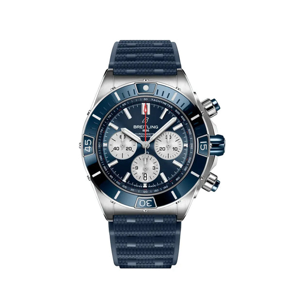 Reloj Breitling Super Chronomat de acero automático de 44 mm con cronógrafo en azul