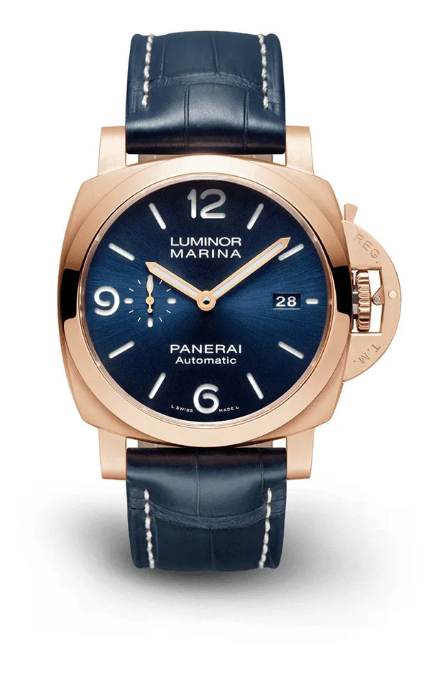 Panerai Luminor en oro automático 44 mm azul