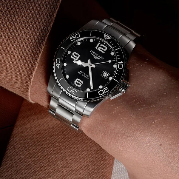 Reloj Longines Hydroconquest Acero Automático 43MM Esfera Negra