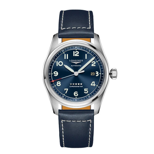 Reloj Longines Spirit Acero Automático 42MM Esfera Azul
