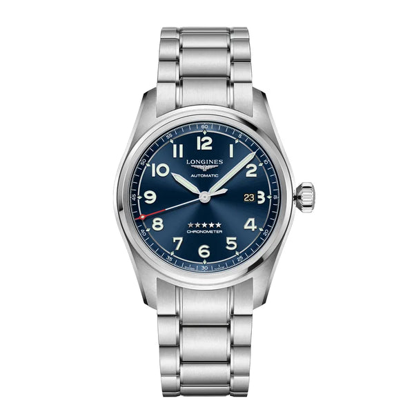 Reloj Longines Spirit Acero Automático 42MM Esfera Azul