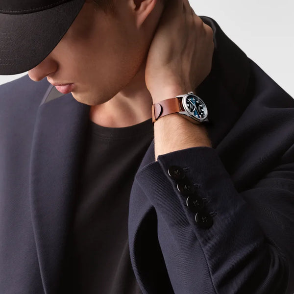 Reloj Longines Spirit Acero Automático 42MM Esfera Azul
