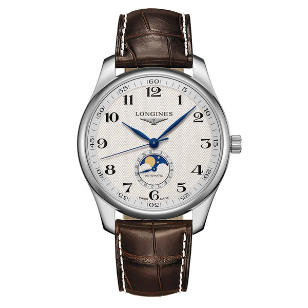 Reloj Longines Master Collection Acero Automático 42MM Blanca con Fase Lunar