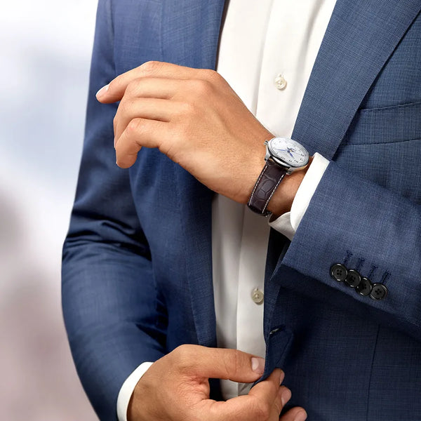Reloj Longines Master Collection Acero Automático 42MM Blanca con Fase Lunar