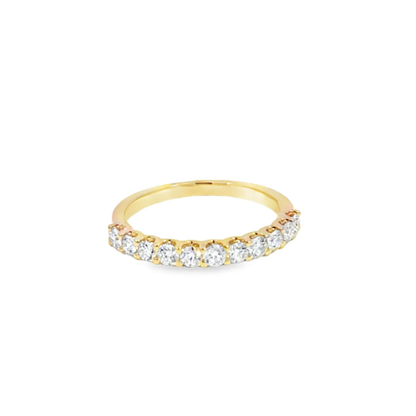 Churumbela en oro amarillo de 14K con diamantes de 0.55 ct, diseño sofisticado