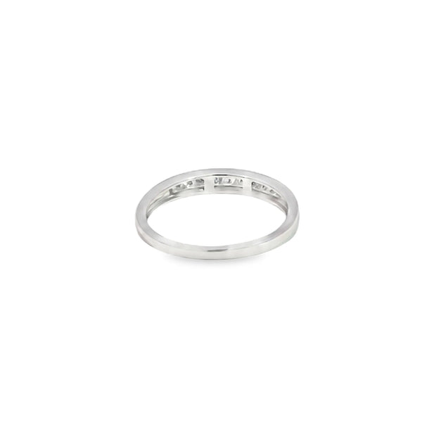 Churumbela en oro blanco de 14K con diamante de 0.24CT
