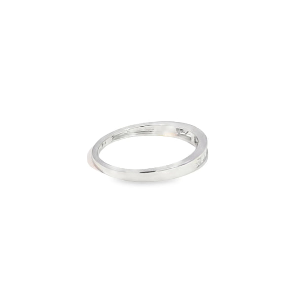 Churumbela en oro blanco de 14K con diamante de 0.24CT