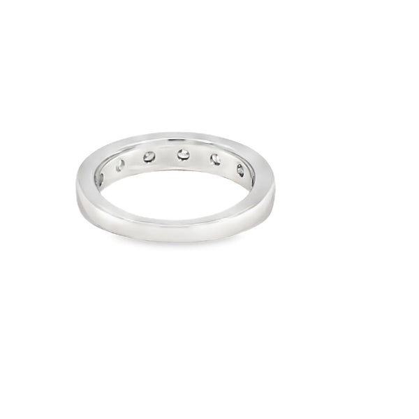 Churumbela en oro blanco de 14K con diamantes de 0.99 ct, diseño impactante