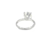 Anillo de Compromiso en 14k en Oro Blanco con 3.00CT Diamante Central