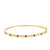 Brazalete en oro amarillo de 14K con diamante de 0.27CT y rubí de 0.48CT