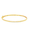 Brazalete en oro amarillo de 14K con diamante de 0.28CT y esmeralda de 0.38CT