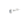 Aretes en oro blanco de 14K con diamante de 0.17CT