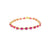 Brazalete en 14K en Oro Rosa con 0.27CT en Diamantes y 9.43CT en Rubíes
