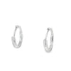 Arracadas en oro blanco de 14K con diamantes HSI de 0.15 ct