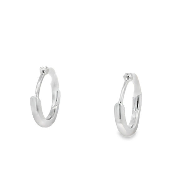 Arracadas en oro blanco de 14K con diamantes HSI de 0.15 ct