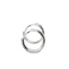 Arracadas en oro blanco de 14K con diamantes HSI de 0.15 ct