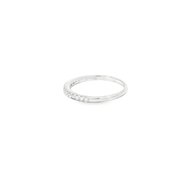 Churumbela en oro blanco de 14K con 0.25 ct en diamantes