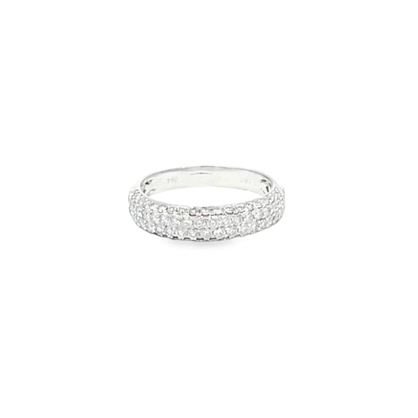 Churumbela en oro blanco de 14K con 0.95 ct de diamantes